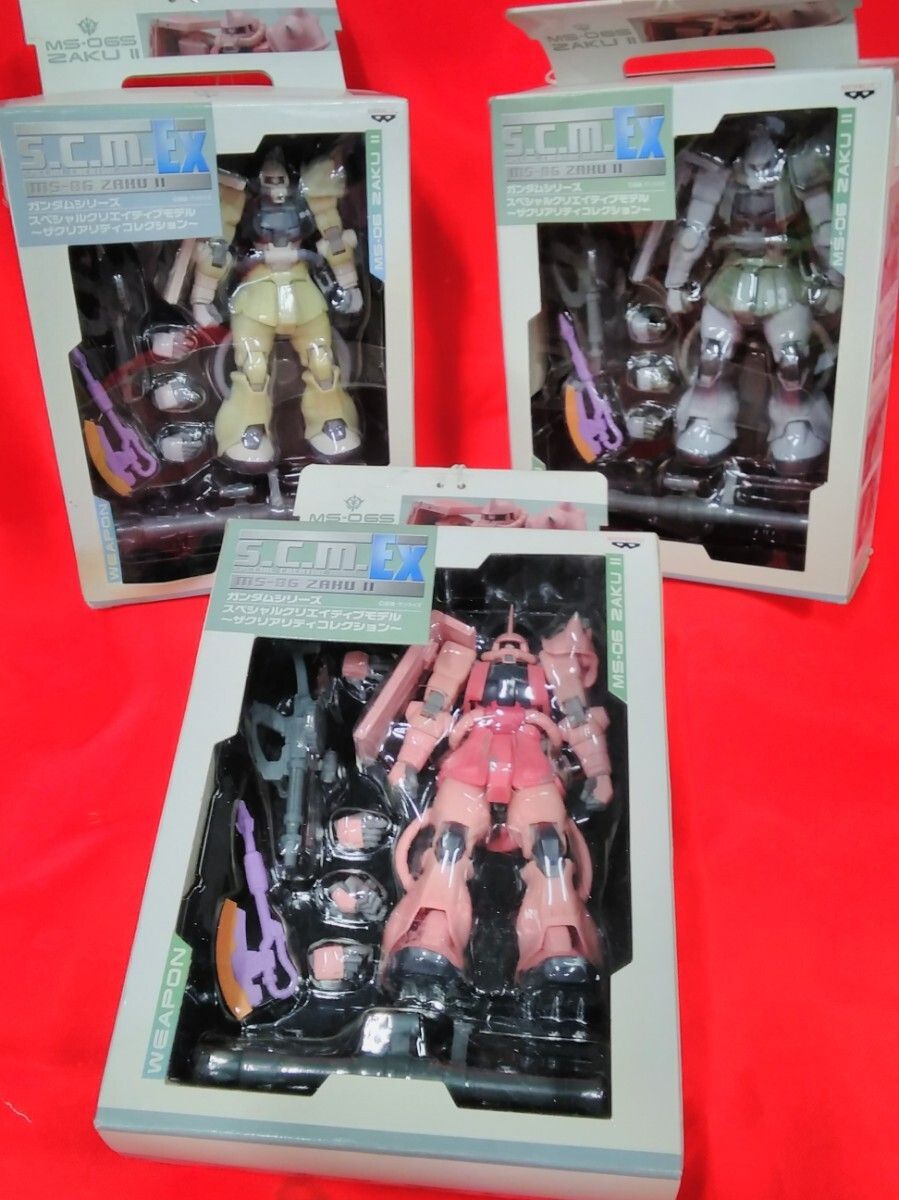 おもちゃ フィギュア バンプレスト ガンダムシリーズ 〜ザクリアリティ 〜 3種まとめ 長期間 I 531