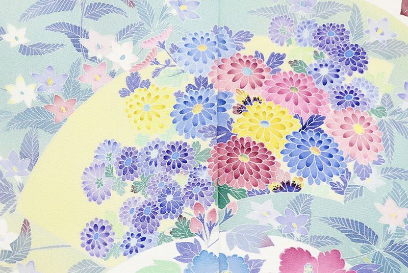 伝統的工芸品本加賀友禅手描技術者巨匠毎田仁郎先生作