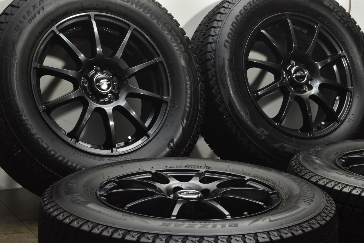 バリ溝 シュナイダー 16 in 6 5 J 48 PCD 100 ブリヂストン ブリザック DM V 3 215 70 R フォレスター XV レガシィアウトバック 交換用
