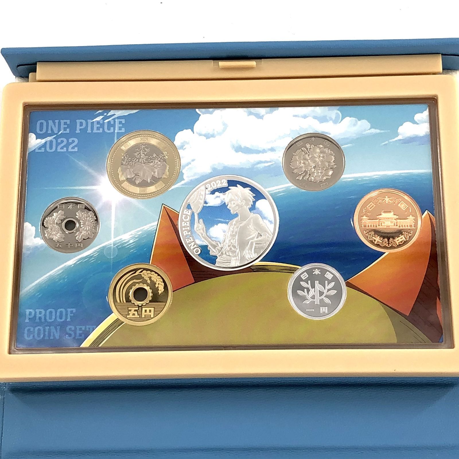造幣局 ワンピース 2022 プルーフセット 記念コイン ケース付き【PF