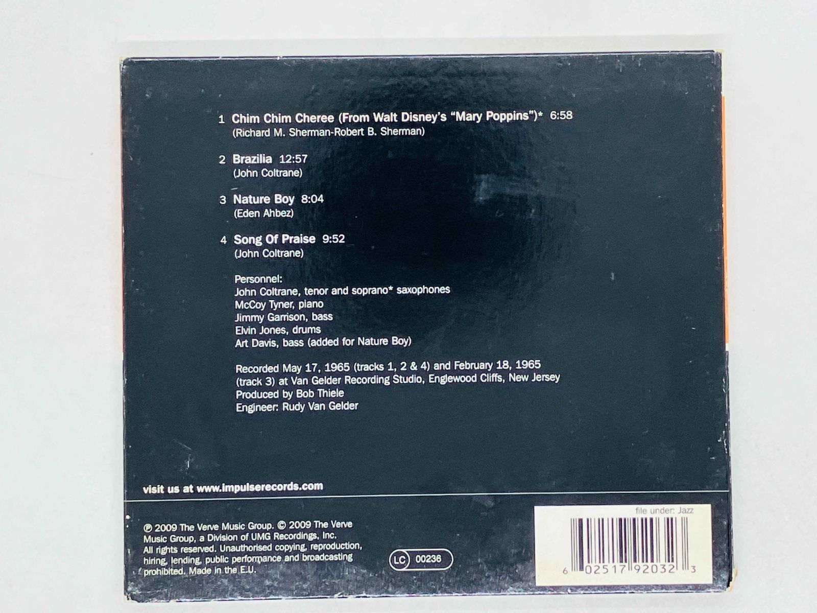 CD THE JOHN COLTRANE QUARTET PLAYS / Chim Chim Cheree Song Of