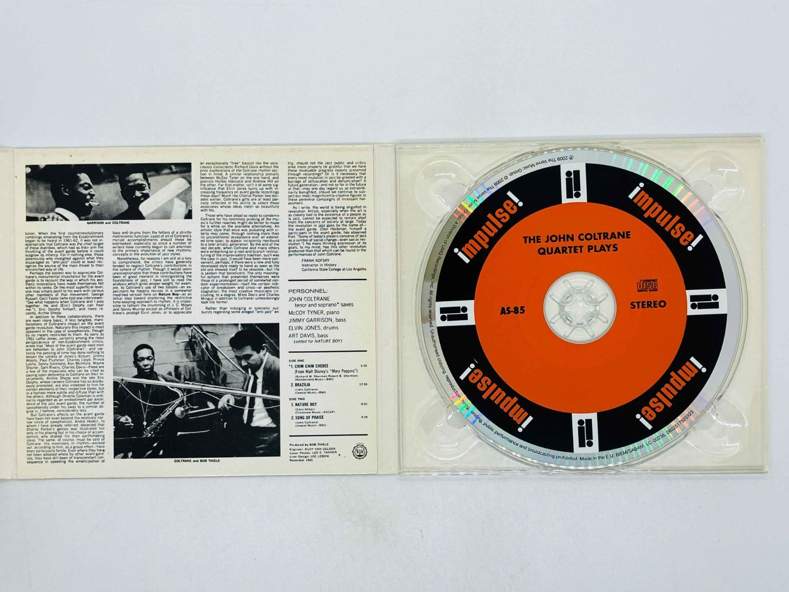 CD THE JOHN COLTRANE QUARTET PLAYS / Chim Chim Cheree Song Of