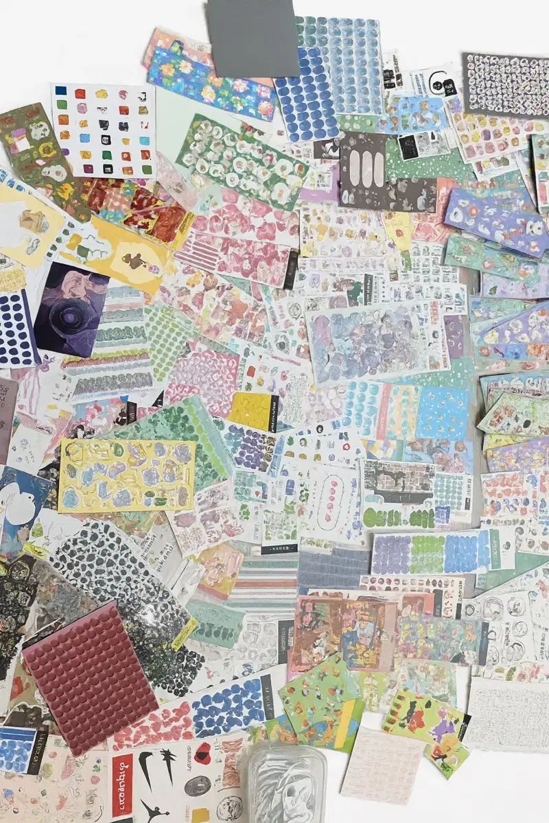 ダイアリーデコ用アイテムコレクション (メモ用紙、マスキングテープ