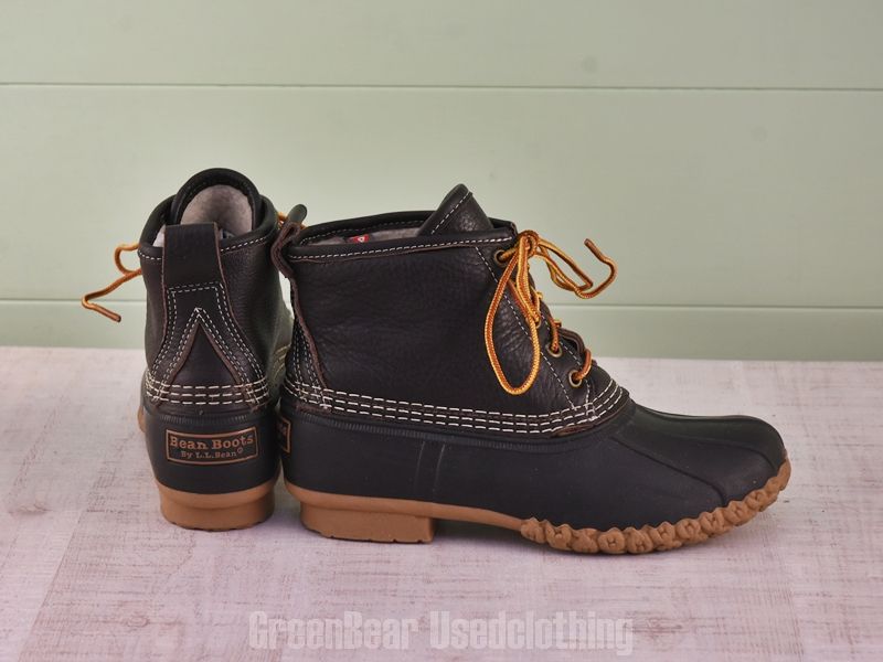 E 326 L.L.Bean ビーンブーツ インナーボア 黒 レディース 7 M 24 cm