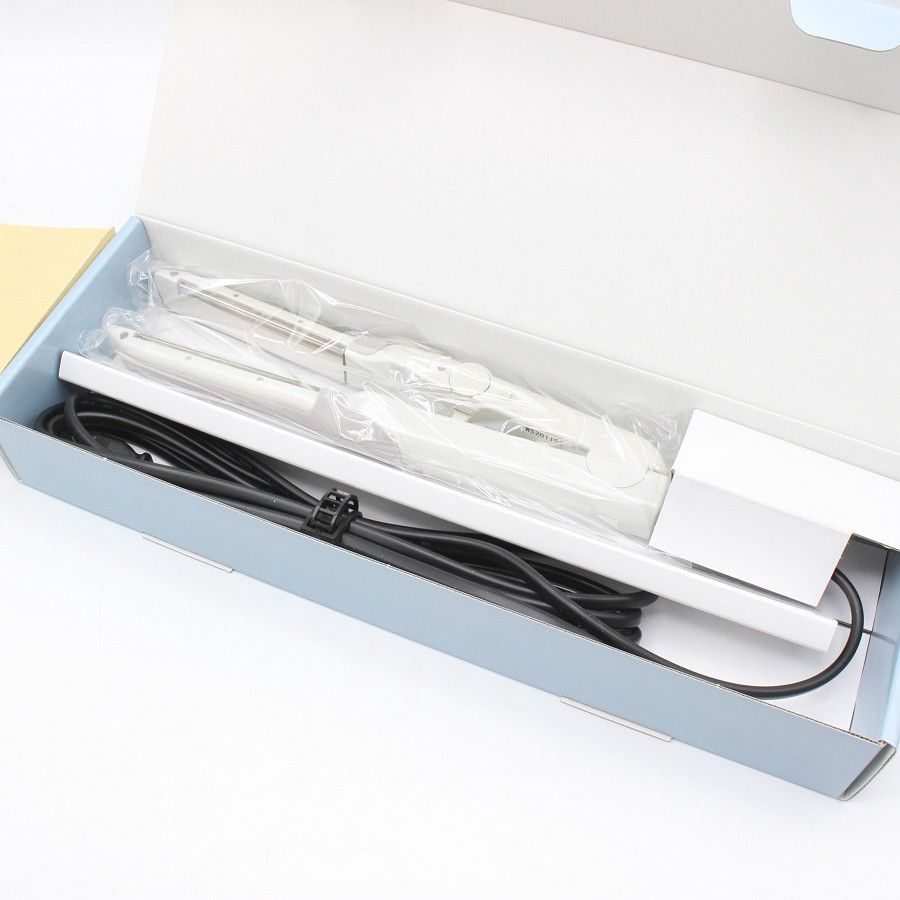 サニープレイス MGプラチナ 輝髪 ショートアイロン ホワイト ヘアアイロン 本体