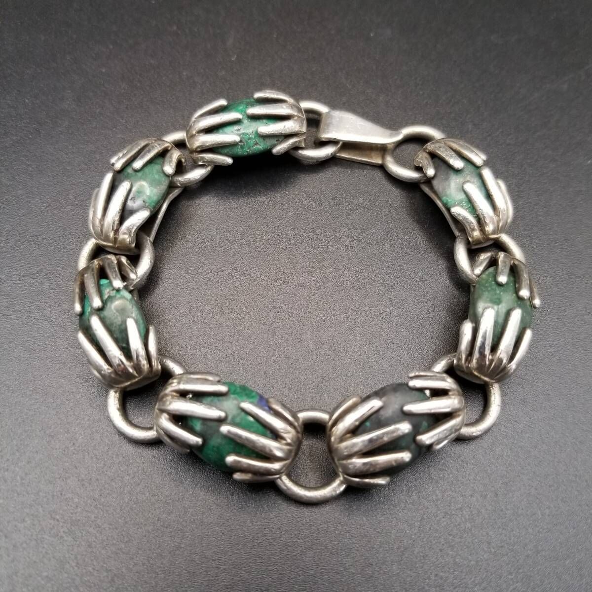 ヴィンテージ モダニストリンクチェーンブレスレット シルバー925 メキシコ製 ヴィンテージ モダニストリンクブレスレット シルバー925 メキシコ製