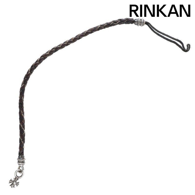 クロムハーツ 携帯ストラップ CHプラスチャーム付きレザー携帯