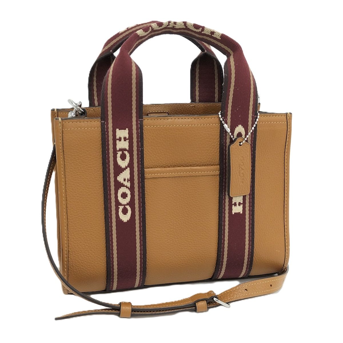 COACH スミス 2 WAYショルダー トートバッグ レザー ブラウン CAR 77