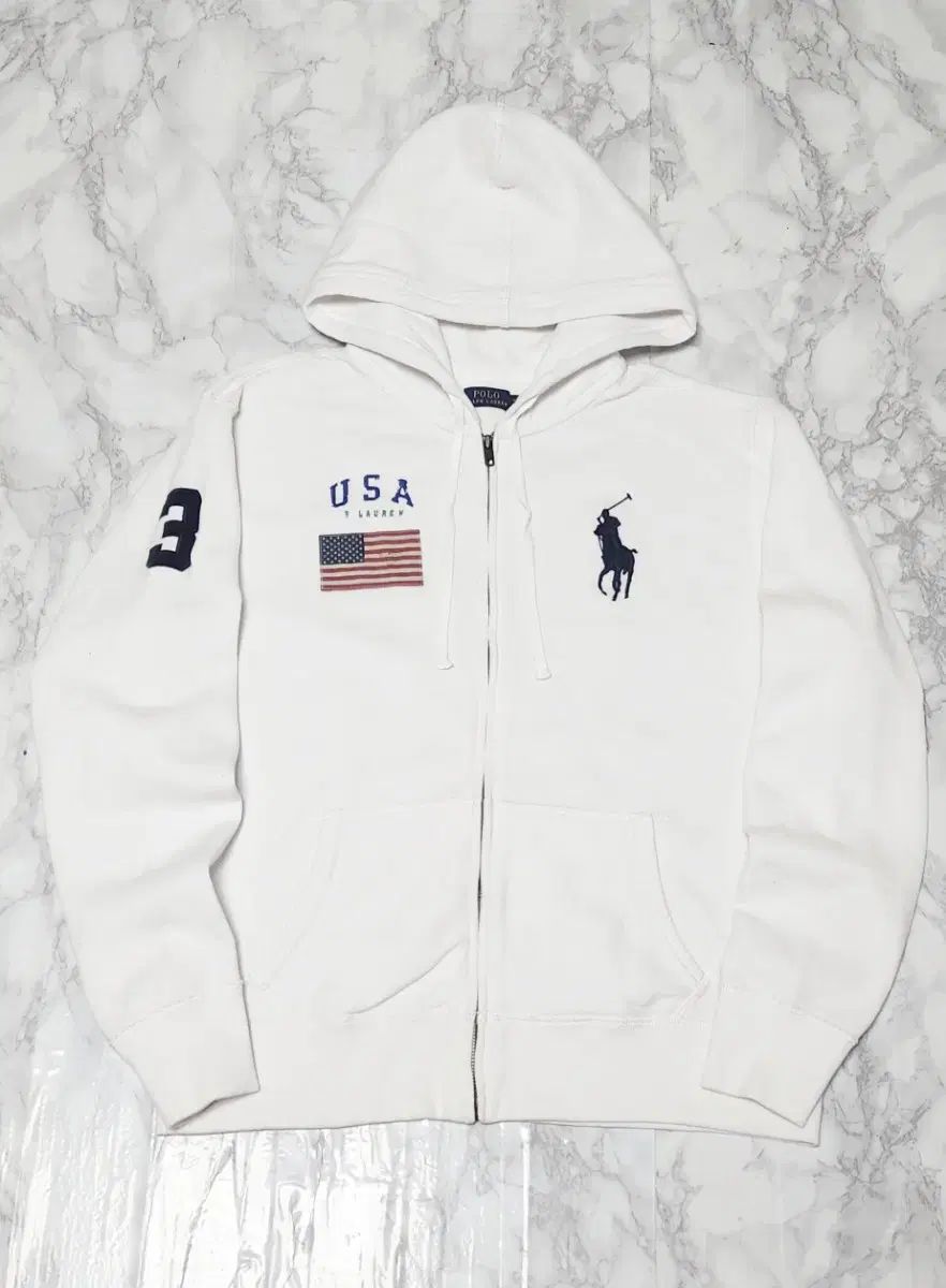 POLO RALPH LAUREN ポロラルフローレン ビックポニー 白 USA 星条旗
