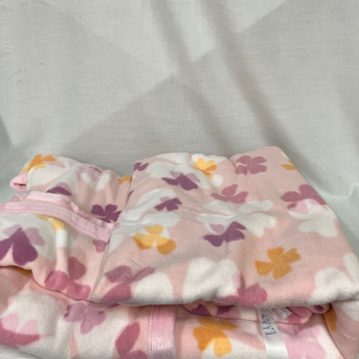 ELLE/MAISON/綿毛布/1枚/ピンク/未使用品/長期保管品/綿100%/中国製
