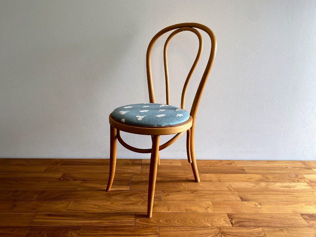 80s ヴィンテージ 秋田木工 No.16ダイニングチェア ミナペルホネン張替済 1980s 秋田木工 No.16 ヴィンテージ ダイニング チェア ミナペルホネン
