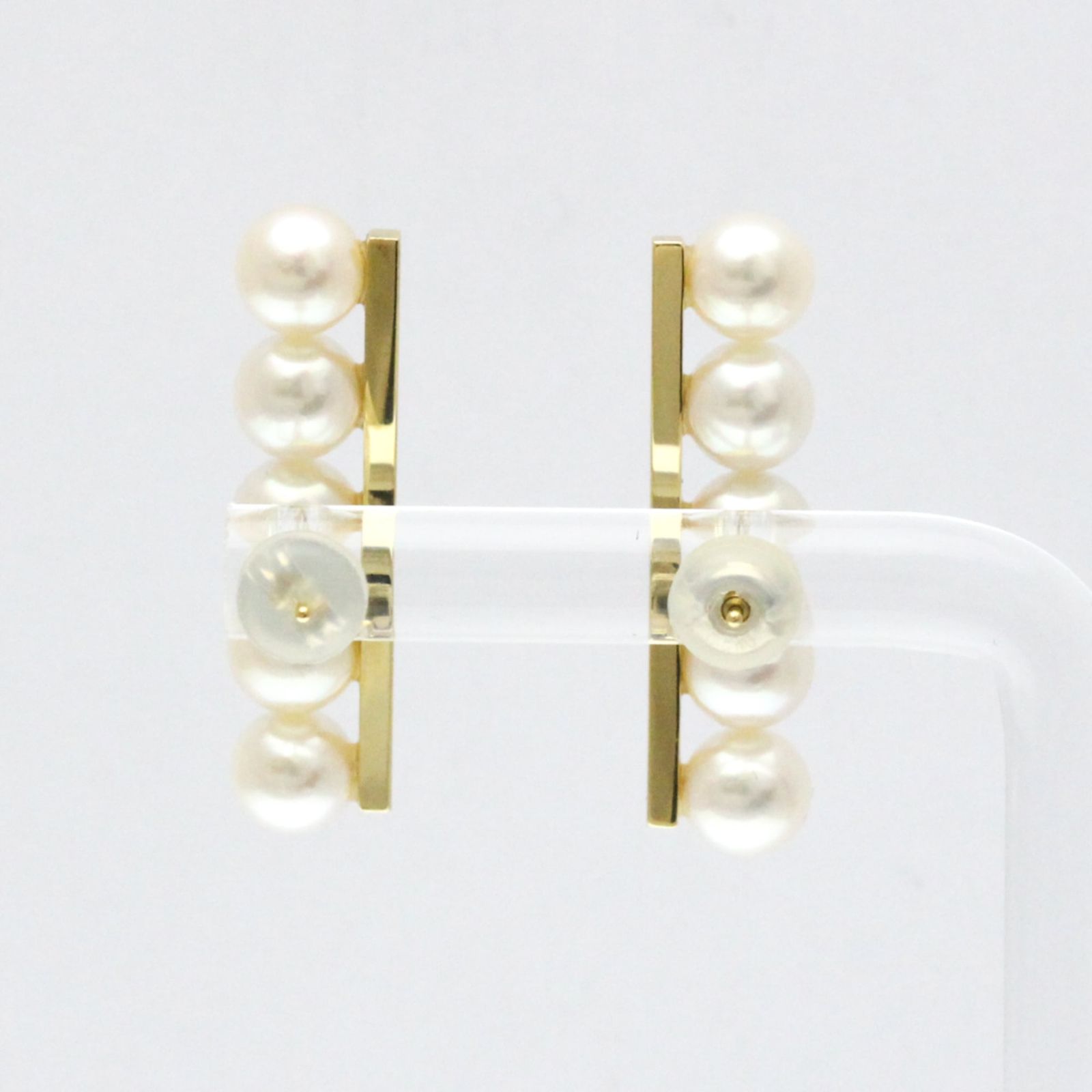 田崎真珠(TASAKI) バランス ピアス 真珠 K18イエローゴールド(K18YG