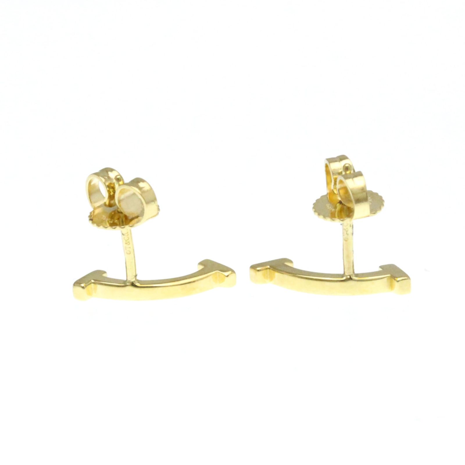 ティファニー(Tiffany) ティファニー T スマイル ピアス 無し K18