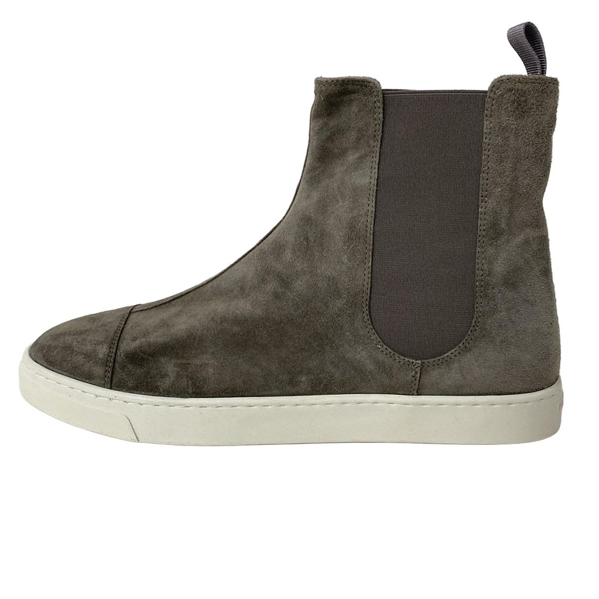 ジョルジオアルマーニ ショートブーツ 38 レディース グレーベージュ サイドゴア