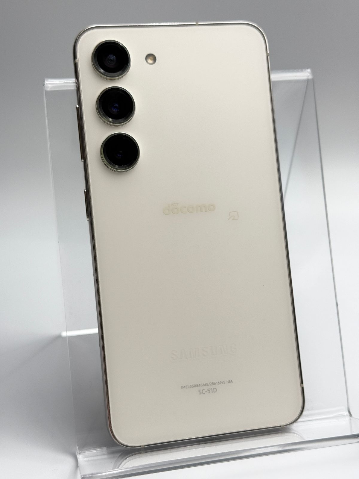 中古A】Galaxy S23 SC-51D クリーム バッテリー【80％以上】 SIMフリー