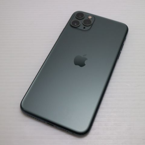 美品 SIMフリー iPhone 11 Pro Max 256GB ミッドナイトグリーン スマホ