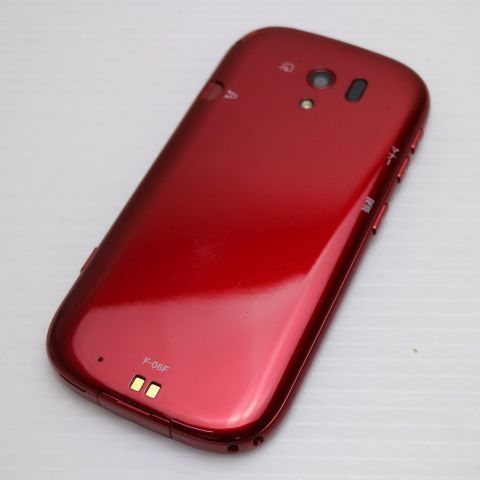 超美品 F-06F らくらくスマートフォン3 レッド 即日発送 スマホ
