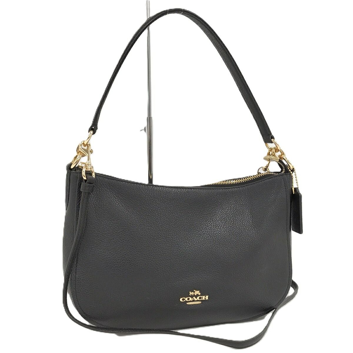 COACH 2 WAYハンドバッグ レザー ブラック 56819