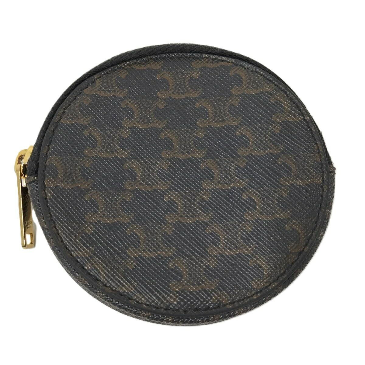 CELINE コインケース マカダム ダークブラウン系 PVC レザー - メルカリ