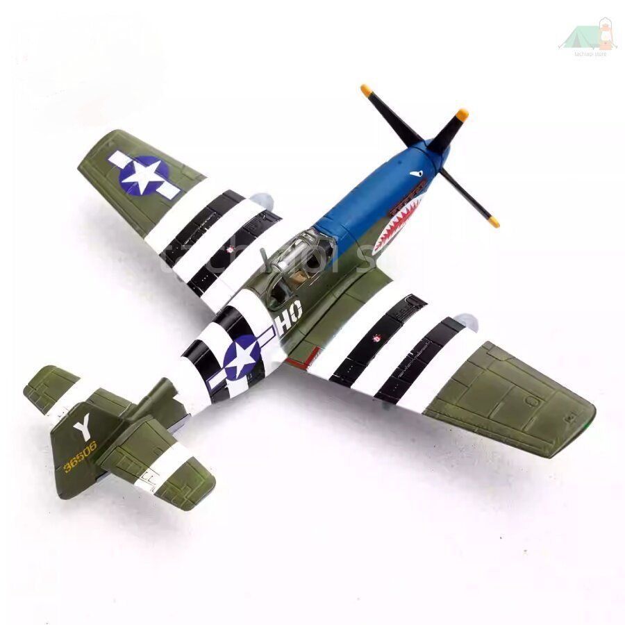 1 72 スケール P 51 B マスタング 戦闘機 モデル 合金製 ブルーノーズ 完成品 アメリカ空軍 第二次世界大戦 ミリタリー ミニチュア 精密 ディスプレイ