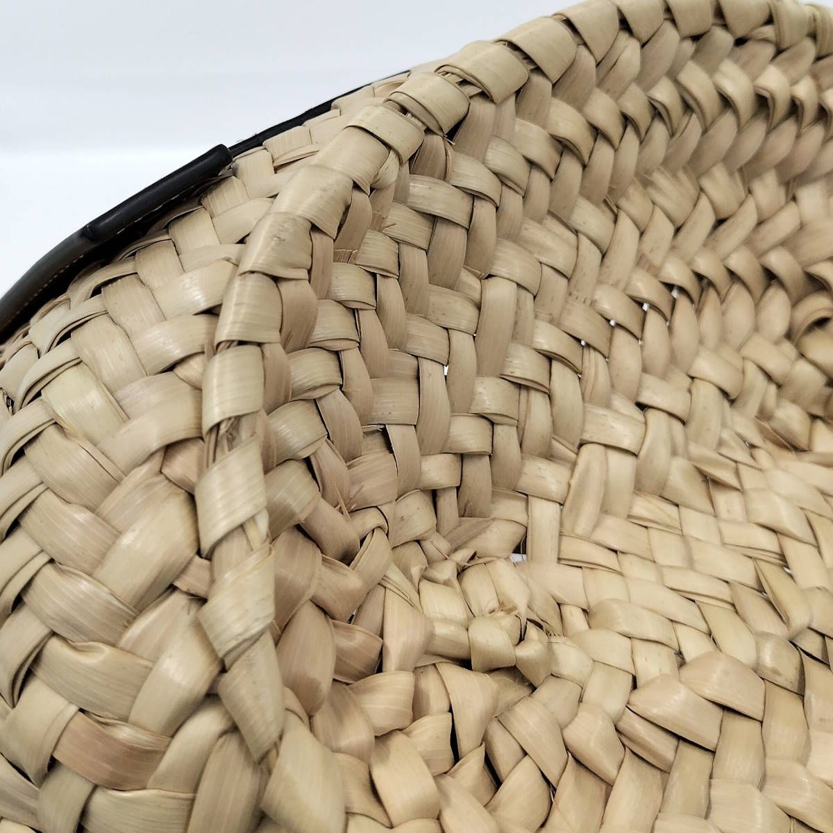 LOEWE バスケットバッグ かごバッグ ラフィア ストロー レザー