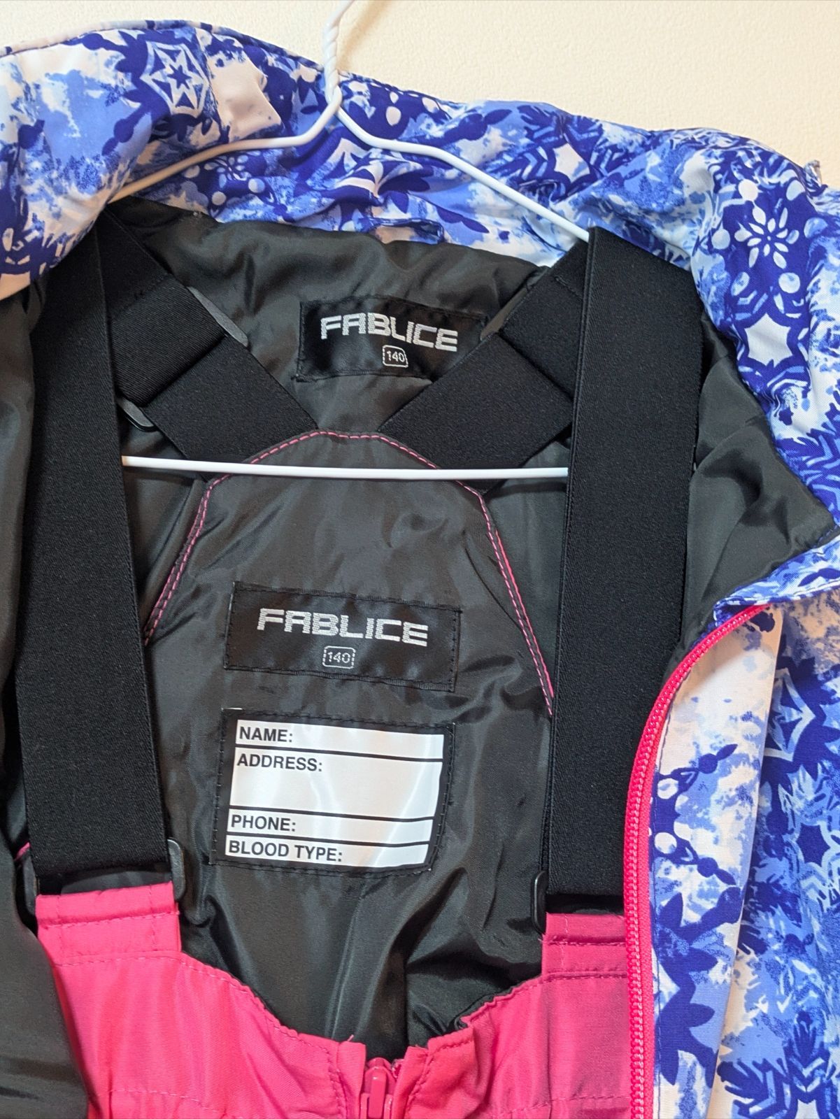 美品】140cm FABLICE ファブリス スキーウェア スノーウェア サイズ