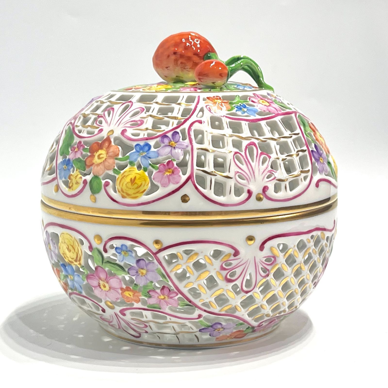 ヘレンド ファンタジー 透かし ボンボニエール ハンガリー製 / Herend