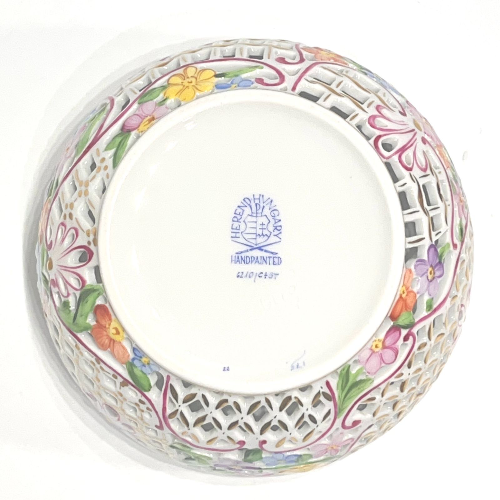 ヘレンド ファンタジー 透かし ボンボニエール ハンガリー製 / Herend