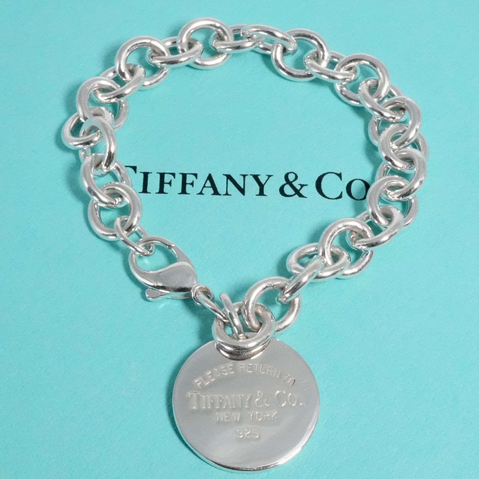【美品】 ティファニー リターントゥ ラウンドタグ ブレスレット A528 美品】 ティファニー リターントゥ ラウンドタグ ブレスレット A528