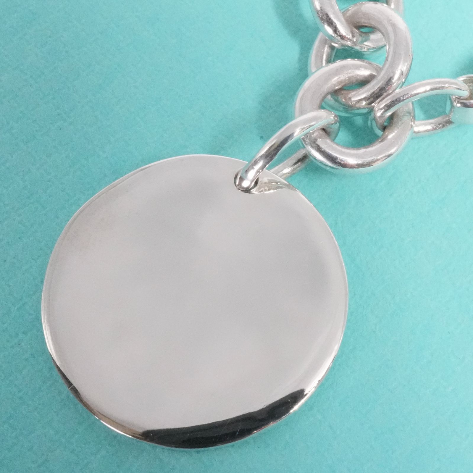 極美品 ティファニー リターントゥ ラウンド タグ ブレスレット/25