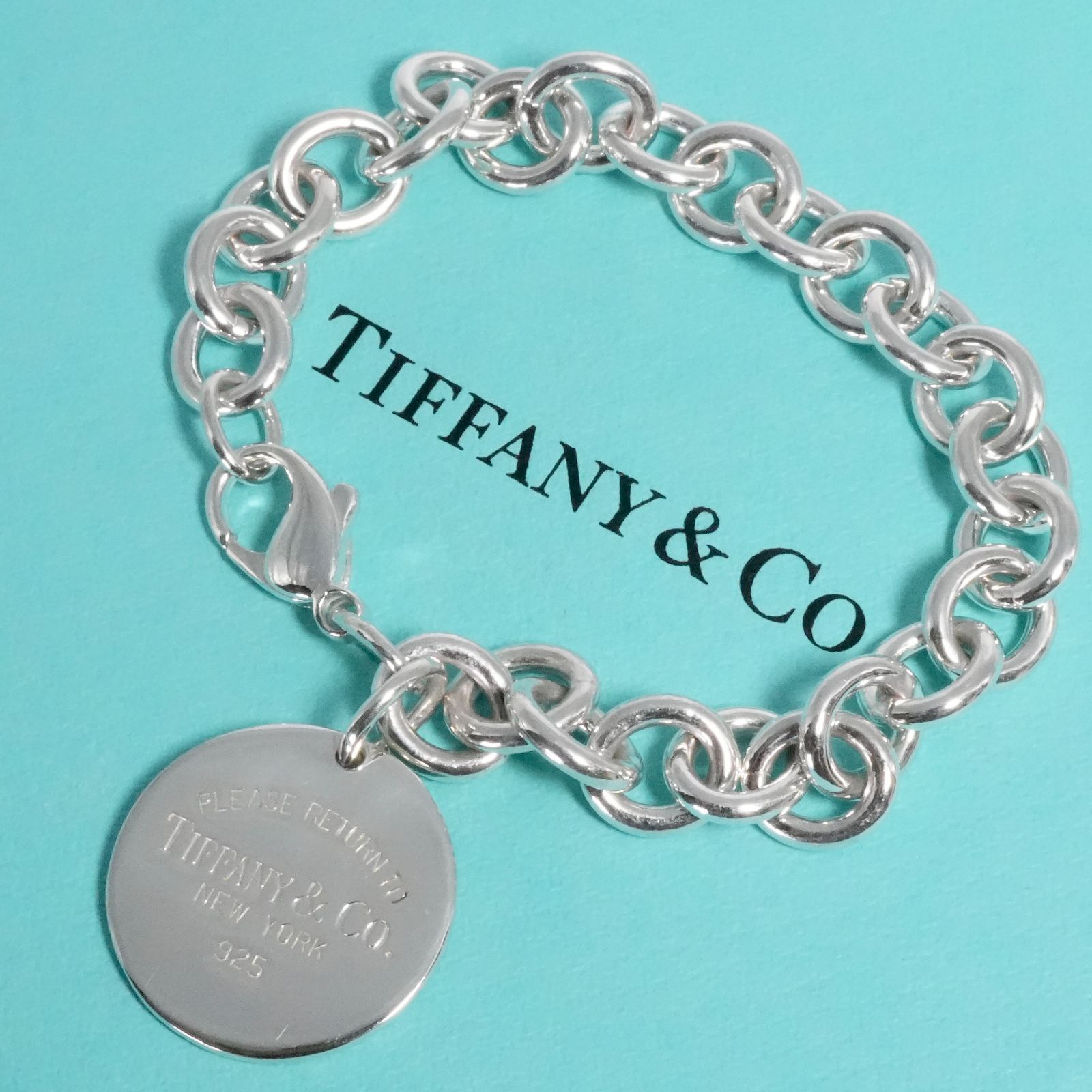 極美品　ティファニー リターントゥ ラウンドタグ ブレスレット シルバー925 極美品 ティファニー リターントゥ ラウンド タグ ブレスレット/25