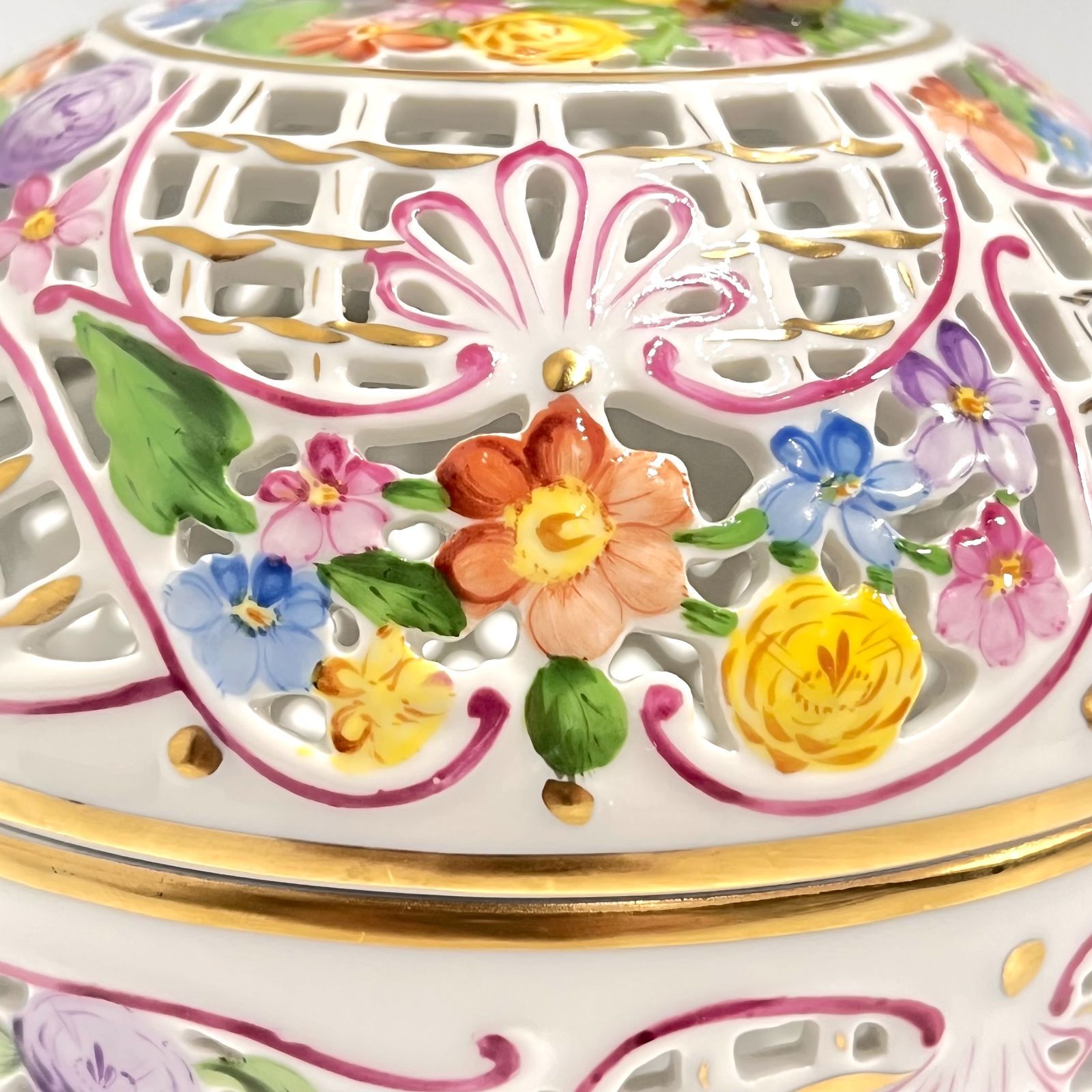 ヘレンド ファンタジー 透かし ボンボニエール ハンガリー製 / Herend