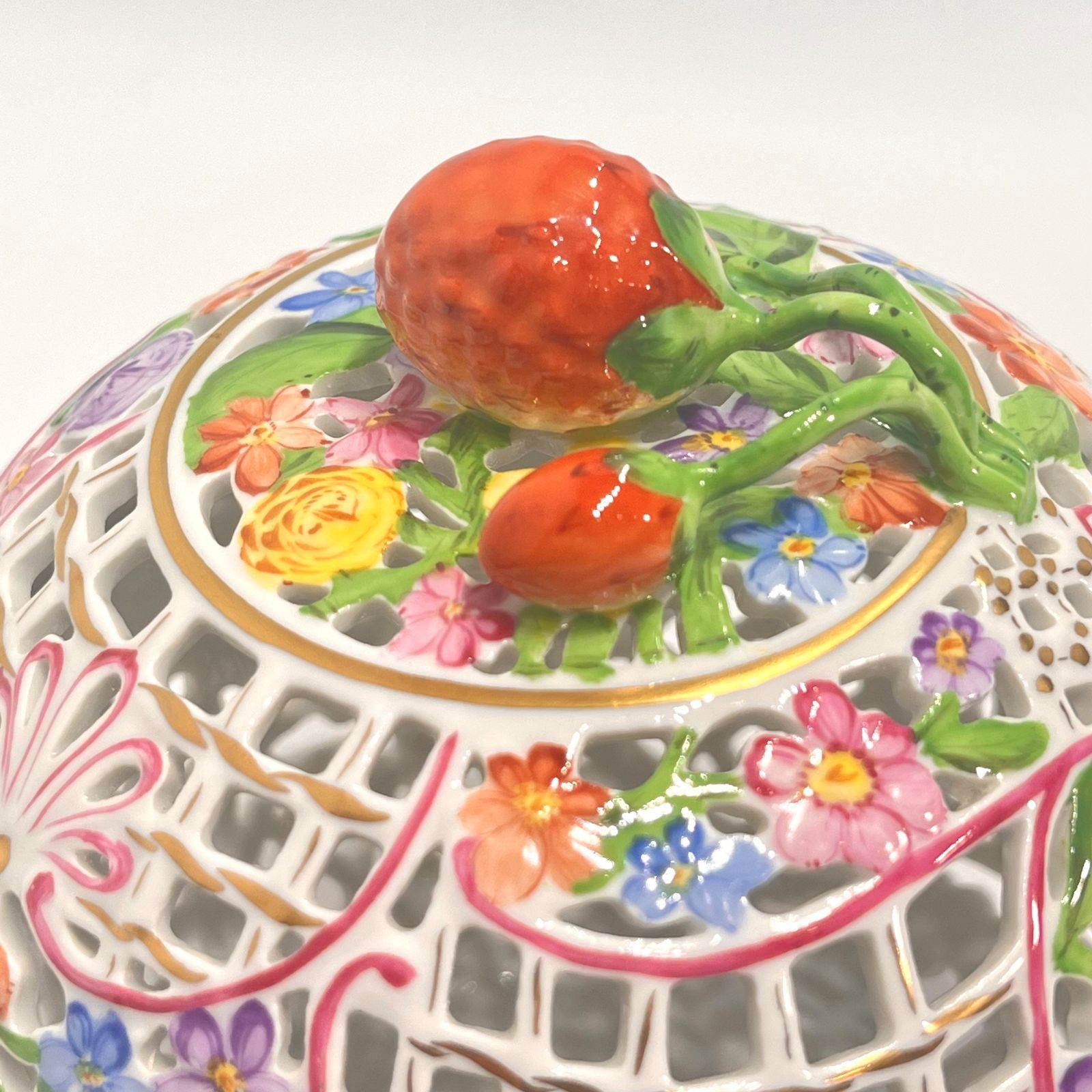 ヘレンド ファンタジー 透かし ボンボニエール ハンガリー製 / Herend