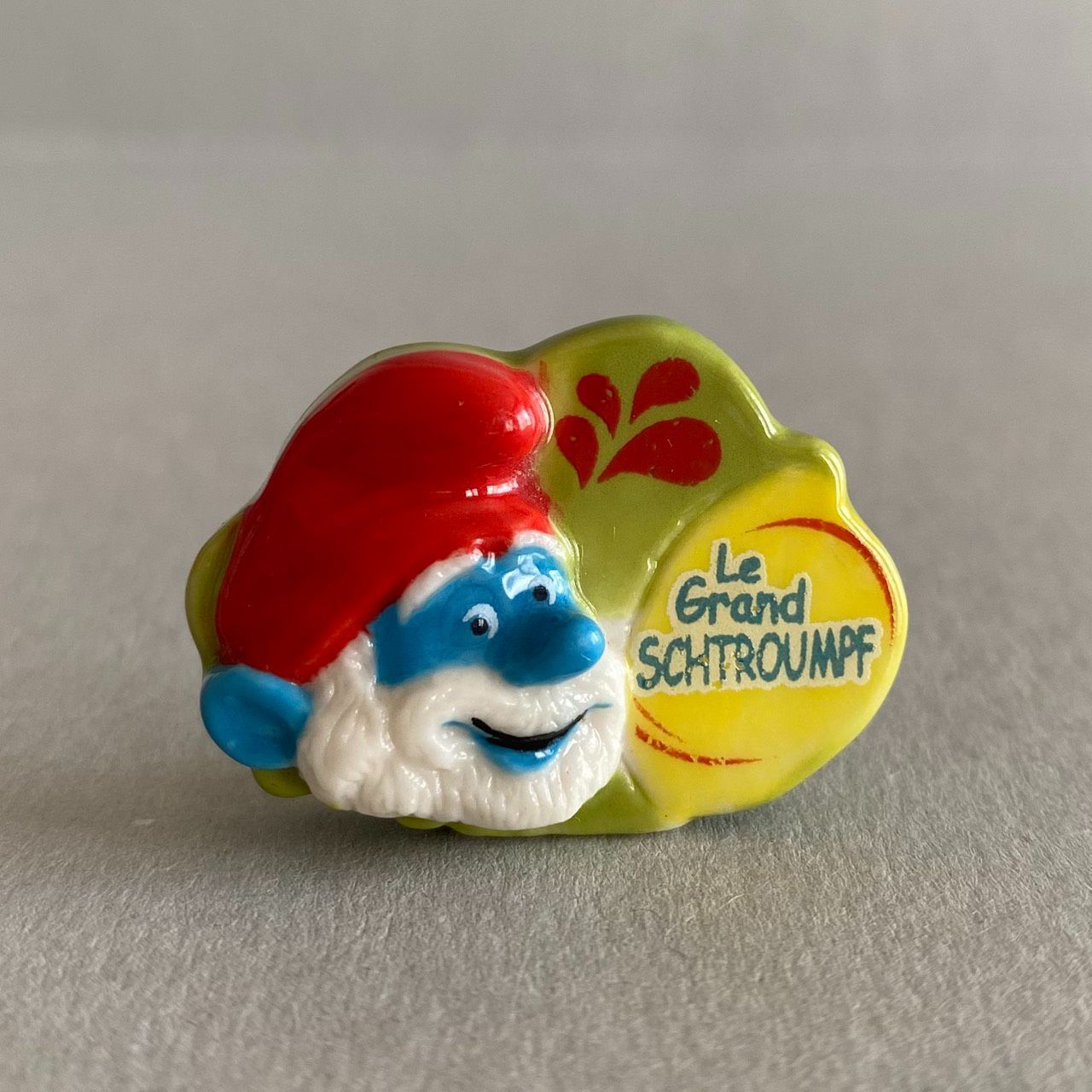 パパスマーフのフェーブ／スマーフ／フランス雑貨／陶器ミニチュア