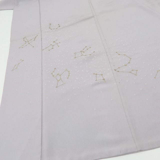 六花-RIKKA- 正絹 金糸刺繡 星座 訪問着 着物 A 4142