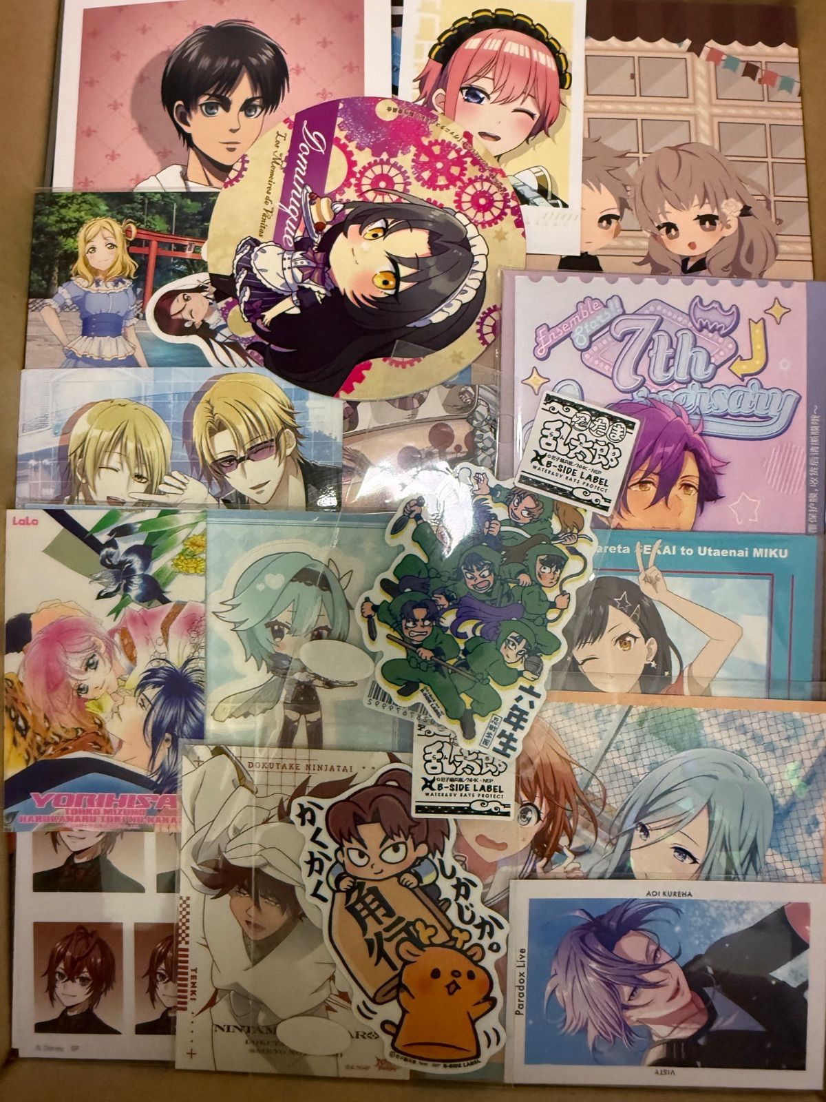 紙類 アニメ ゲーム まとめ売り 大量 コースター ポストカード カード