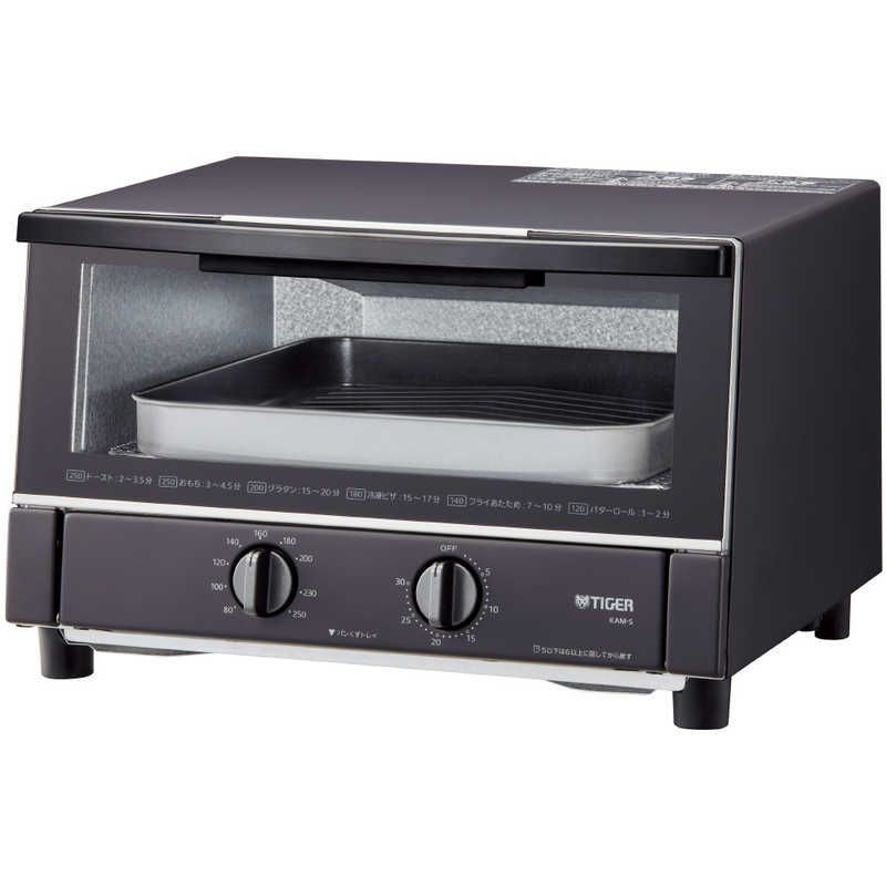 タイガー TIGER オーブントースター やきたて 1300 W 食パン ブラック KAM S 131 KM