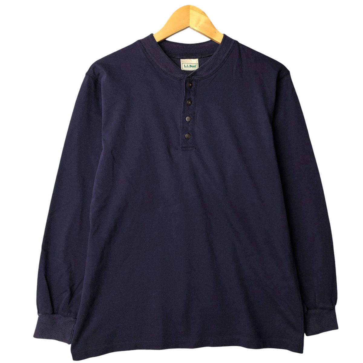 古着 80~90年代 エルエルビーン L.L.Bean ヘンリーネック ロングTシャツ ロンT メンズXL相当 ヴィンテージ/eaa603560