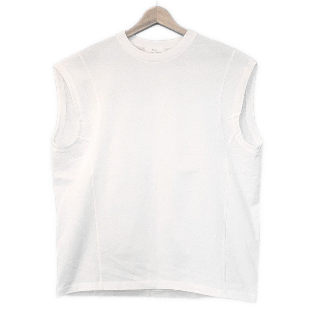 ebure エブール ノースリーブカットソー サイズ38 M レディース - 白 クルーネック