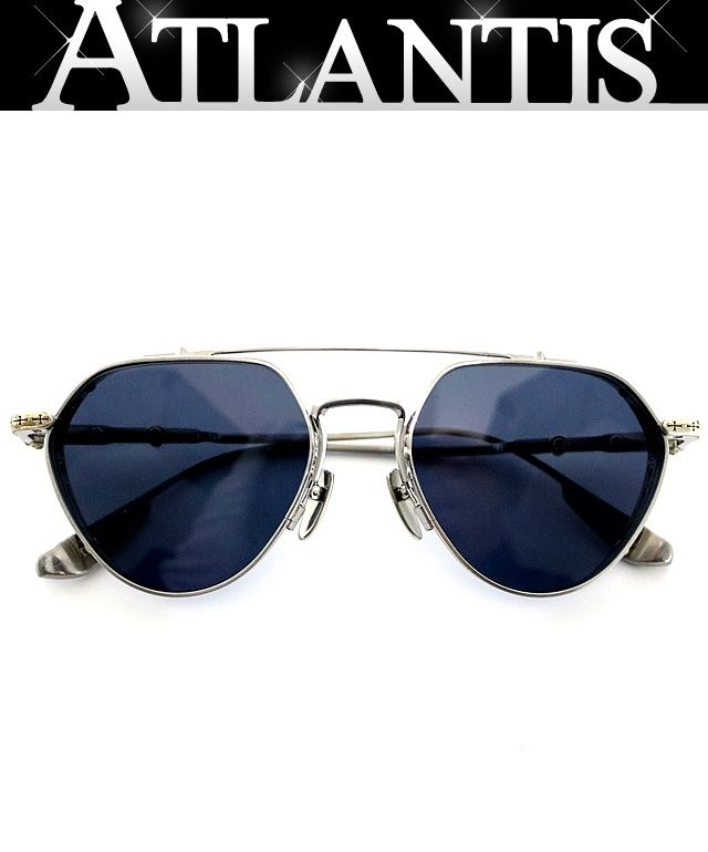 CHROME HEARTS クロムハーツ RIDE サングラス メガネ アイウェア メンズ SV 925 黒系 シルバー 101032