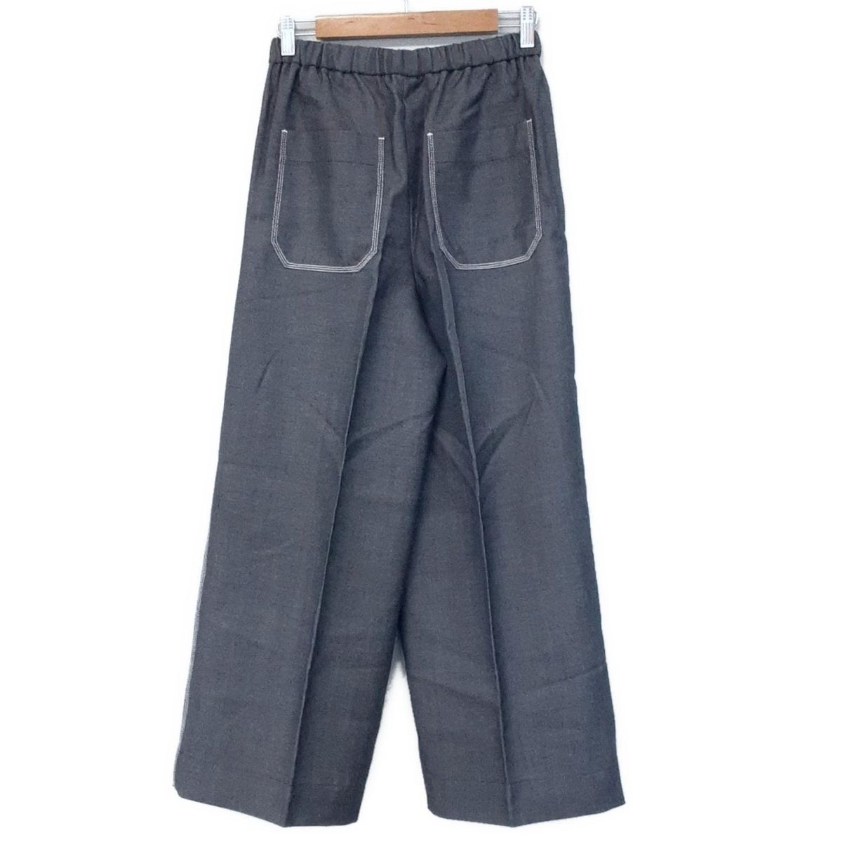 ebure パンツ ebure(エブール) パンツ サイズ36 S レディース - ダークネイビー フル