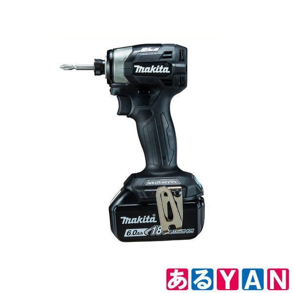 マキタ 充電式インパクトドライバ 黒 18 V 6.0 Ah バッテリ2本 ケース付 充電器別売