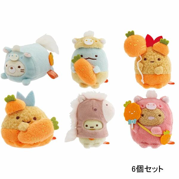 San-X すみっコぐらし「すみっコぐらしコレクション・お正月(2026)/てのりぬいぐるみ(6個セット)(MV48301)」