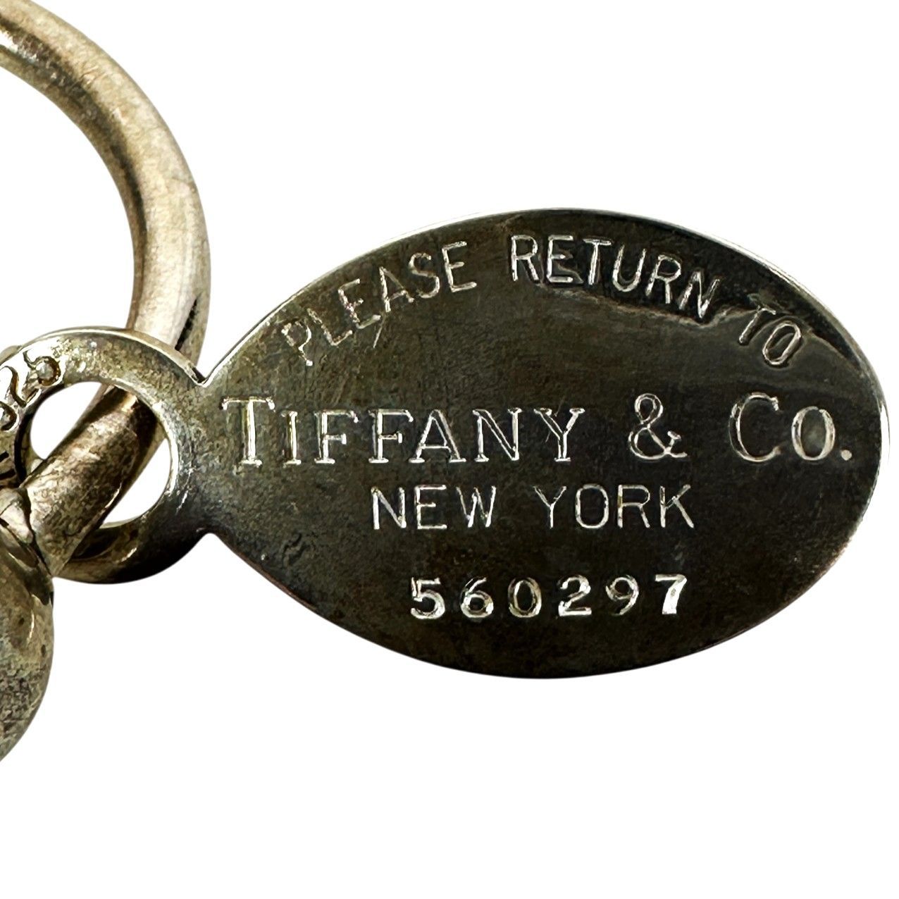 TIFFANY＆Co.】ティファニー オーバル キーリング SV925 シルバー