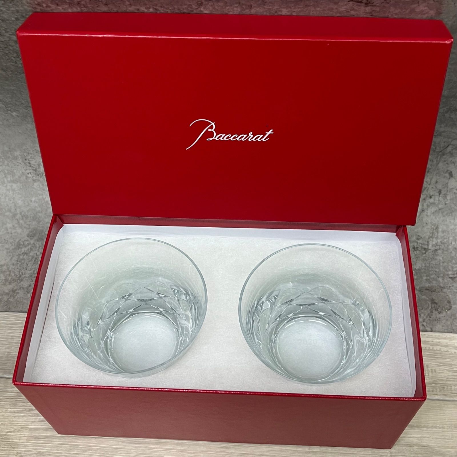 ★未使用★ バカラ ロックグラス ブラーヴァ 2020 ペアータンブラー【388644c2】