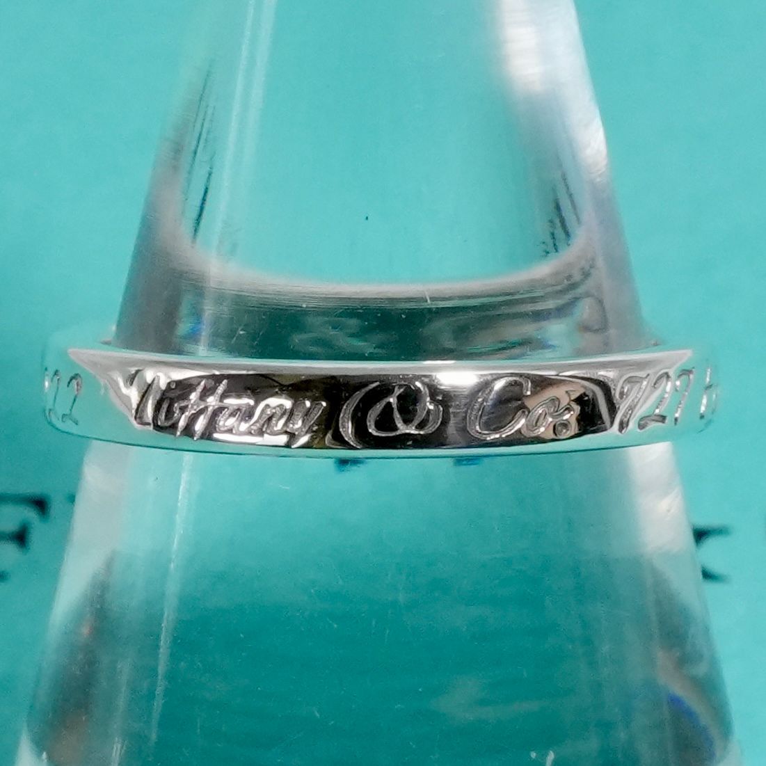 ★SALE★【ティファニー】ノーツ　ナロー　リング　１３号　2385 極美品13号 ティファニー ノーツ レター ナロー リング/25-2353S