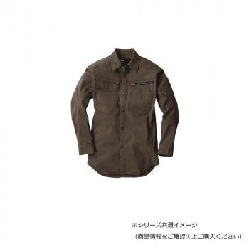 ジーベック(XEBEC) 2273 現場服ストレッチ長袖シャツ アーミーグリーン 3L