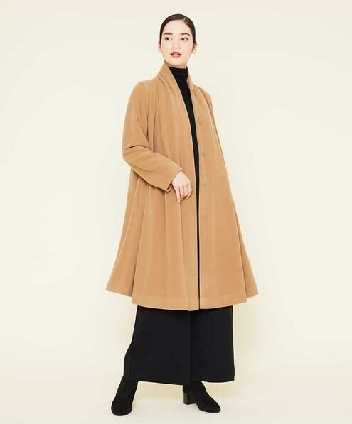 フリースドレープコート