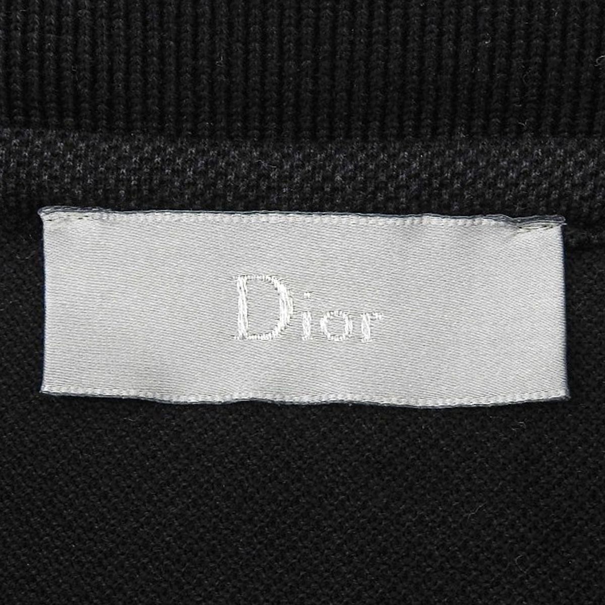 DIOR HOMME(ディオール・オム) ATELIER アトリエ ポロシャツ ポロシャツ 半袖 アパレル ファッション バックロゴ M コットン ブラック黒 733J819I5743 メンズ 40802166172【中古】【アラモード】 DIOR HOMME(ディオール・オム) ATELIER アトリエ ポロシャツ
