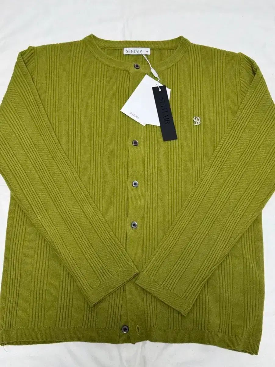 センテア | リブド ニット カーディガン カーキ 48
